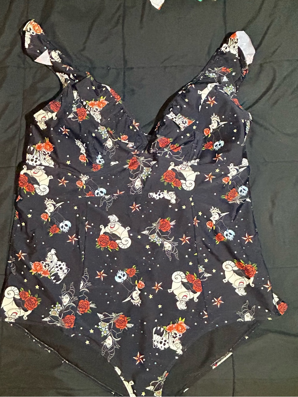 Torrid Disney Villains One-Piece Swim Suit with Adjustable Straps